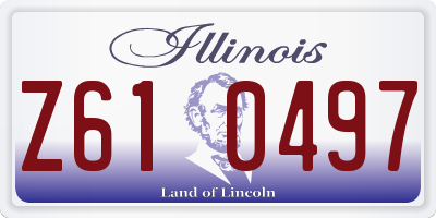 IL license plate Z610497