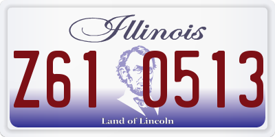 IL license plate Z610513