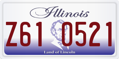 IL license plate Z610521