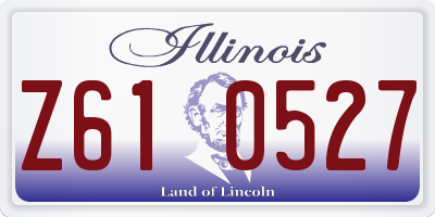 IL license plate Z610527