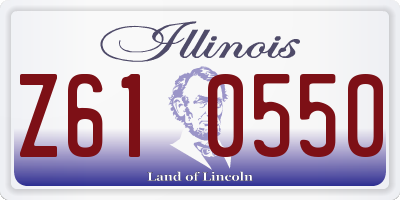 IL license plate Z610550