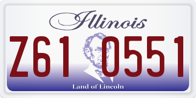 IL license plate Z610551