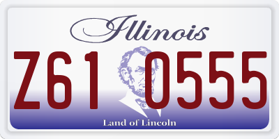 IL license plate Z610555