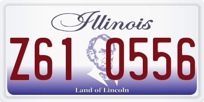 IL license plate Z610556