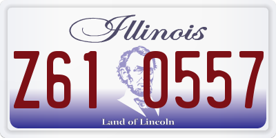 IL license plate Z610557