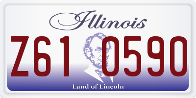 IL license plate Z610590