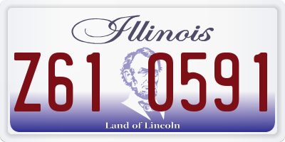 IL license plate Z610591