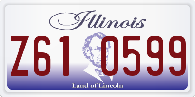 IL license plate Z610599