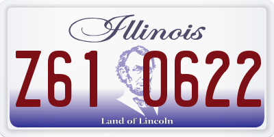 IL license plate Z610622