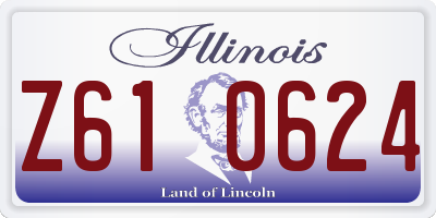 IL license plate Z610624