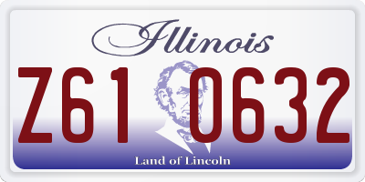 IL license plate Z610632
