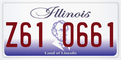 IL license plate Z610661