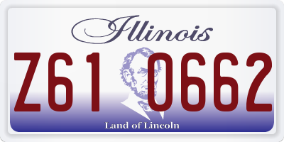 IL license plate Z610662