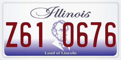 IL license plate Z610676