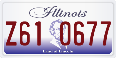 IL license plate Z610677