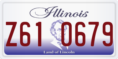 IL license plate Z610679