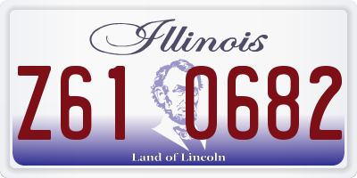 IL license plate Z610682