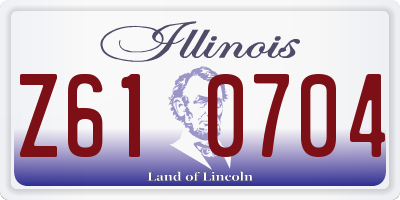 IL license plate Z610704