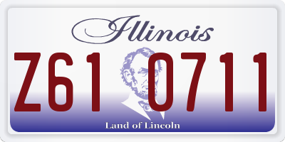 IL license plate Z610711