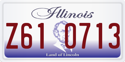IL license plate Z610713