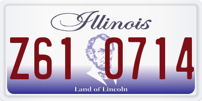 IL license plate Z610714