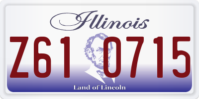 IL license plate Z610715