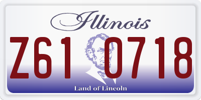 IL license plate Z610718
