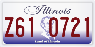 IL license plate Z610721