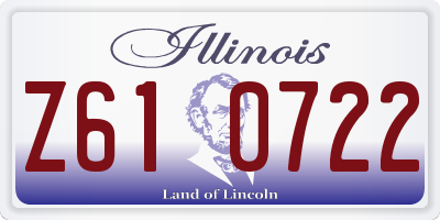 IL license plate Z610722