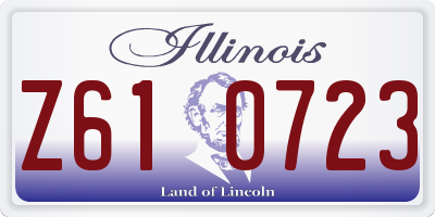 IL license plate Z610723