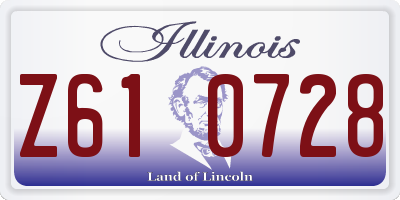 IL license plate Z610728