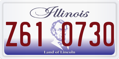 IL license plate Z610730