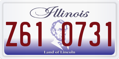 IL license plate Z610731