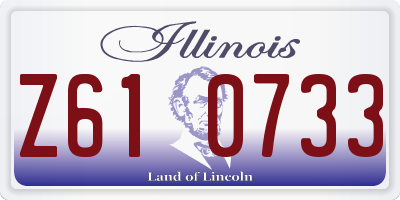 IL license plate Z610733