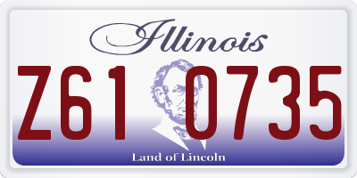 IL license plate Z610735