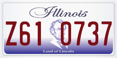 IL license plate Z610737
