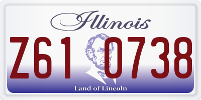 IL license plate Z610738