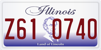 IL license plate Z610740