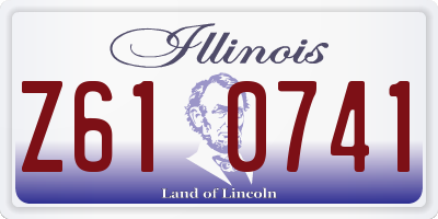 IL license plate Z610741