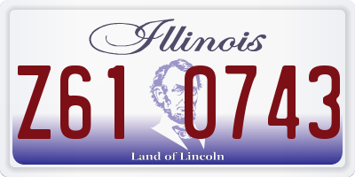 IL license plate Z610743