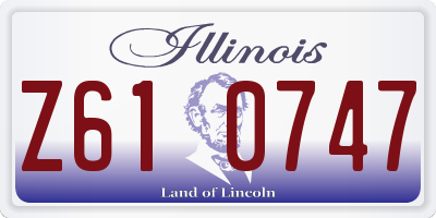 IL license plate Z610747