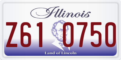 IL license plate Z610750