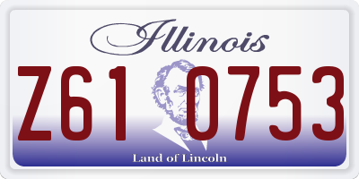 IL license plate Z610753