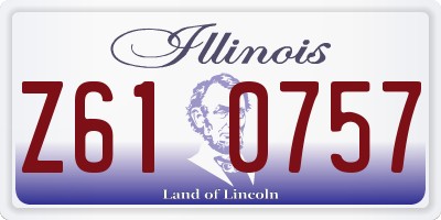 IL license plate Z610757