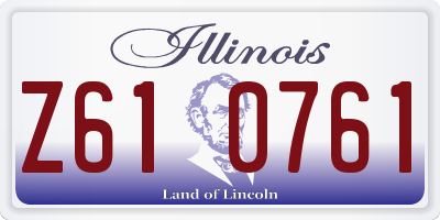 IL license plate Z610761