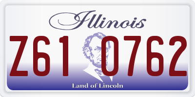 IL license plate Z610762
