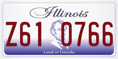 IL license plate Z610766