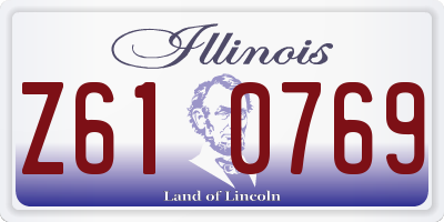 IL license plate Z610769