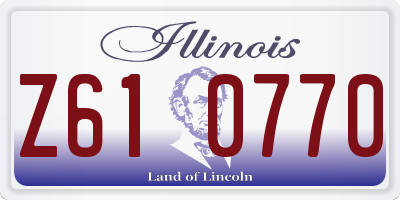 IL license plate Z610770