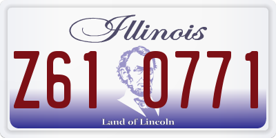 IL license plate Z610771